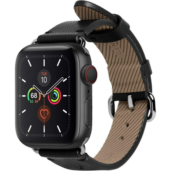 Native Union Classic Strap – Italian Leather – Compatible with Apple Watch 38/40/41/42mm (Black)
