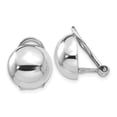 thumbnail image 4 of 14K White Gold Polished Non-pierced Back Earrings, 4 of 5