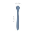 thumbnail image 2 of pvdgvd Baby Food Grade Silicone Spoon, Soft & Heat-Resistant for Complementary Food, Bendable Handle & Easy to Clean, Training Tableware, 2 of 4