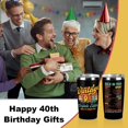 thumbnail image 3 of 40th Birthday Gifts Men, 40th Birthday Decorations Tumbler, 20 oz Stainless Steel Vacuum Insulated Coffee Mug, Gifts for 40 Year Old Man Friend, 1984 40th Birthday Travel Cup Black Drinking Cup, 3 of 6