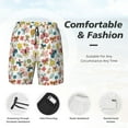 thumbnail image 6 of Picia Butterfly Flowers pattern Mens Swim Trunks with Compression Liner Stretch Beach Shorts Quick Dry with Zipper Pockets No-Chafing Board Shorts-3X-Large, 6 of 9