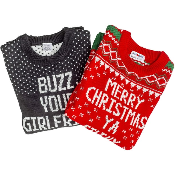 Buzz your girlfriend shop woof christmas sweater