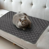 Pet Sofa Mat with Pillow | Summer Heat Relief Pet Mat | 100cm x 75cm Medium Dog Bed Cover | Machine Washable Canvas Mat for Furniture Protection