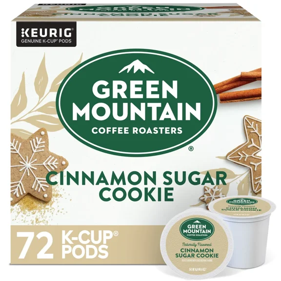 Green Mountain Coffee Roasters Cinnamon Sugar Cookie, 72 K-Cups Pods