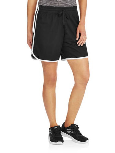 womens long mesh shorts