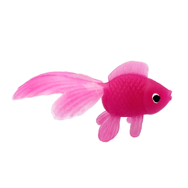 Vogacara Juguete de pez de amplia aplicación, pez dorado simulado para varios escenarios, peces en movimiento artificiales, buen regalo Juguetes rosa