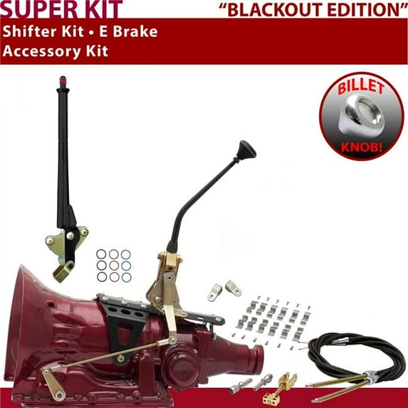 American Shifter C4 Shifter Kit Black 10 in. E Brake Cable Clamp Clevis for EEB28