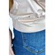 thumbnail image 4 of Blusa efecto metalico Roman Fashion /Juvenil, 0001 (Dorado) dorado ECH, 4 of 6