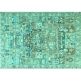 thumbnail image 1 of Ahgly Company Machine Washable Indoor Rectangle Animal Turquoise Blue Traditional Area Rugs, 3' x 5', 1 of 4