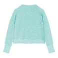 thumbnail image 4 of KAUOD Girls Cropped Pullover Sweatshirts Plain Preppy Half Zip up Collar Hoodie Sweatshirts Kids School Casual Tops Clothes, 4 of 4