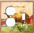thumbnail image 4 of Metal Light Switch Plate Cover Countryside Sheep Animal Farm ANM008, 4 of 13
