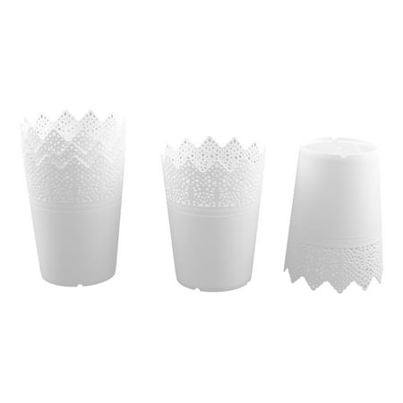3.5 Inch Desktop Storage - Office Plastic Desktop Decor Pen Ruler Sundries Storage Basket Box White 5 Pcs