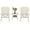 Type B, variant on 3 Piece Patio Chairs Sets, Outdoor Conversation Set with Two Armchairs and Coffee Table with Open Shelf, All Weather Bistro Table Set with Widened Seat, for Yard, Deck, Pool, White