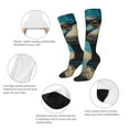 thumbnail image 3 of Naloa Blue Watercolor Duck Thigh High Socks Extra Long Stretchy Sock Women Over Knee High Opaque Stocking Daily Wear, 3 of 6