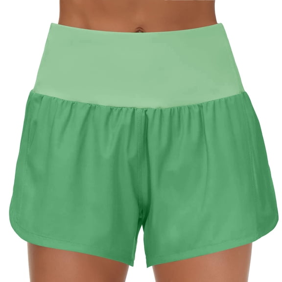 Women's Pants Fashion Yoga Pants Women High Waisted Running Shorts Athletic Workout Shorts With Mesh Liner Zipper Pockets