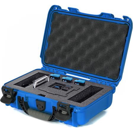 UPC: 0666365037251 | 909 Waterproof Hard Case with Foam Insert for GoPro Hero 9 and 10  Blue