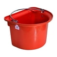 thumbnail image 3 of jinwen Seau D'Alimentation pour Chevaux Facile à Transporter en Forme de d Ergonomique Ranch Extérieur Mangeoire Rouge, 3 of 9