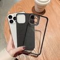 thumbnail image 3 of Clear Glitter Case for iPhone 13 Pro Max Case,Luxury Cute Flexible Sparkly Rhinestone Case with Bling Crystal Shockproof Camera Lens Protector Design for Women Girls-Black, 3 of 13