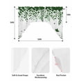 thumbnail image 5 of Green Spring Botanical Swag Valances for Windows, Small Curtains Drapes, Weeping Eucalyptus Butterfly Kitchen Window Curtains Over Sink Window Treatment Valance for Bedroom/Bathroom 56"x36", 5 of 5