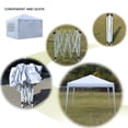 thumbnail image 2 of Topcobe 10' x 10' Pop up Canopy Tent, Easy Set up Canopy Tent, Canopy Tents for Outside, Waterproof Folding Two Doors & Two Windows Tents and Canopies with Carry Bag, Gazebo, White, 2 of 7