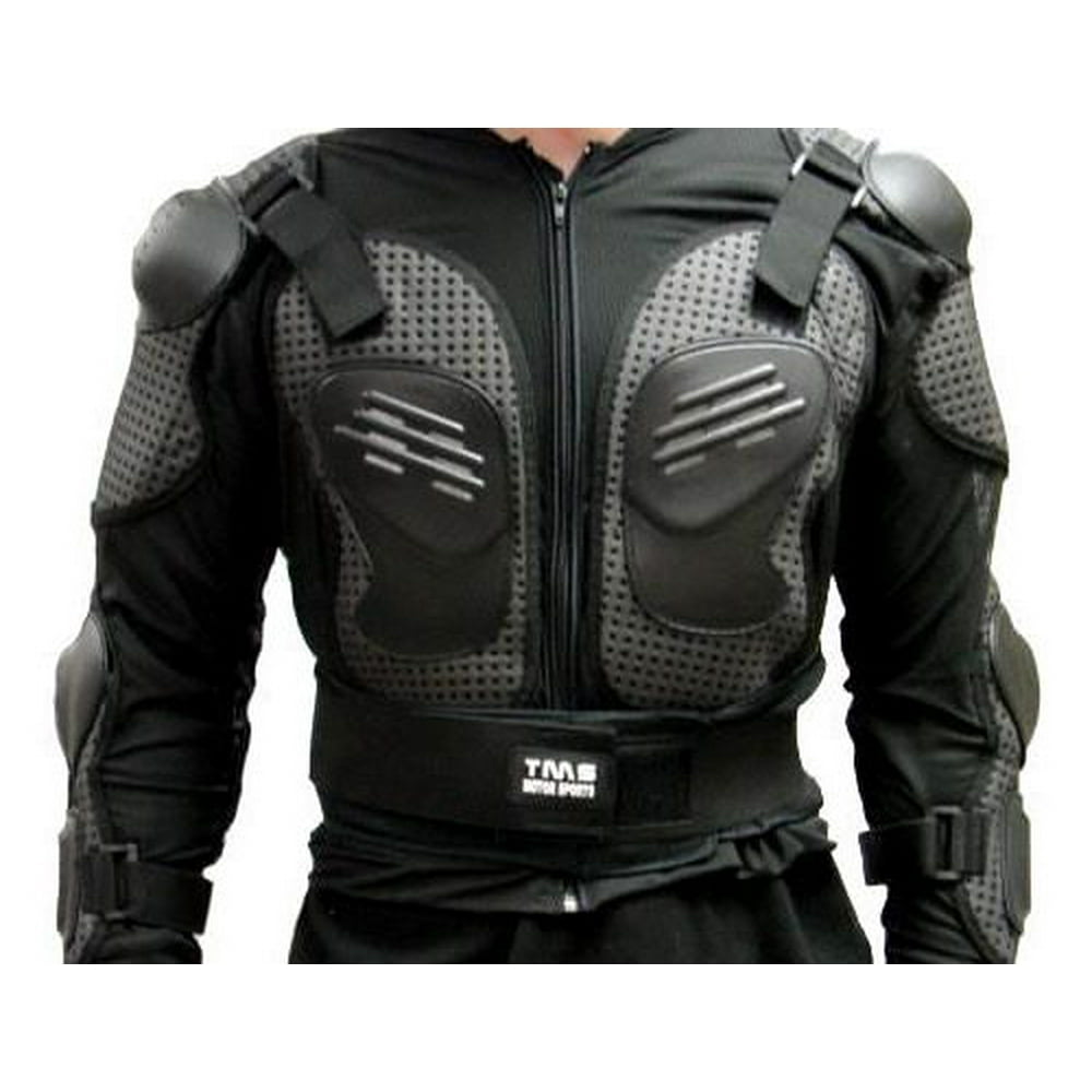 TMS Motorcycle MX Full Body Armor Jacket Spine Chest Shoulder