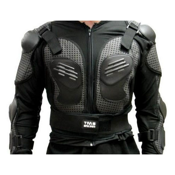 TMS Motorcycle MX Full Body Armor Jacket Spine Chest Shoulder