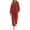 Wine, variant on XUNKUSGA Fleece Pajama Sets for Women 2 Piece Winter Warm Long Sleeve Hooded Top Elastic Cuff Jogger Pants Womens Pajama Sets Cozy Winter Loungewear Matching Set Blue Free Size