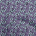 thumbnail image 1 of oneOone Cotton Silk Violet Fabric Tropical Leaf Craft Projects Decor Fabric Printed By The Yard 42 Inch Wide, 1 of 5