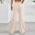 thumbnail image 5 of Women's Low Rise Wide Leg Trousers Solid Color Baggy Dress Pants Dressy Low Waisted Business Casual Work Loose Plain Going Out Pants Trendy Womens Pants 2026 Beige L, 5 of 8