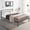 Charcoal grey#2, variant on Bed Frames Queen Size Metal Bed Frame with Headboard Charcoal Grey,Adjustable Bed Base