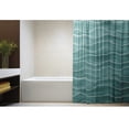 thumbnail image 4 of Nautical shower curtain, pastel colored ocean waves pattern, summer vibe inspired graphic, fabric bathroom decor set with hooks, 4 of 10