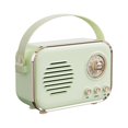 thumbnail image 2 of Retro Radio, Bluetooth Speaker with Subwoofer, USB/Aux Support, Card Insertion, Bluetooth 5.0, 10m Range, 1500mAh Battery, 4-6hrs Playback, Hands-free Calling, Portable, 2 of 8