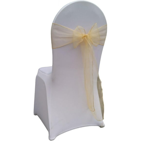 Uniques Nœuds en Ruban, Nœuds pour Chaise Colorés Élégants Ceintures pour Mariage, Fête, Anniversaire, Hôtel, Bancs Décors 10 Pcs Champagne Offrant une Excellente performance. Obtenez le Votre Aujourd'hui!