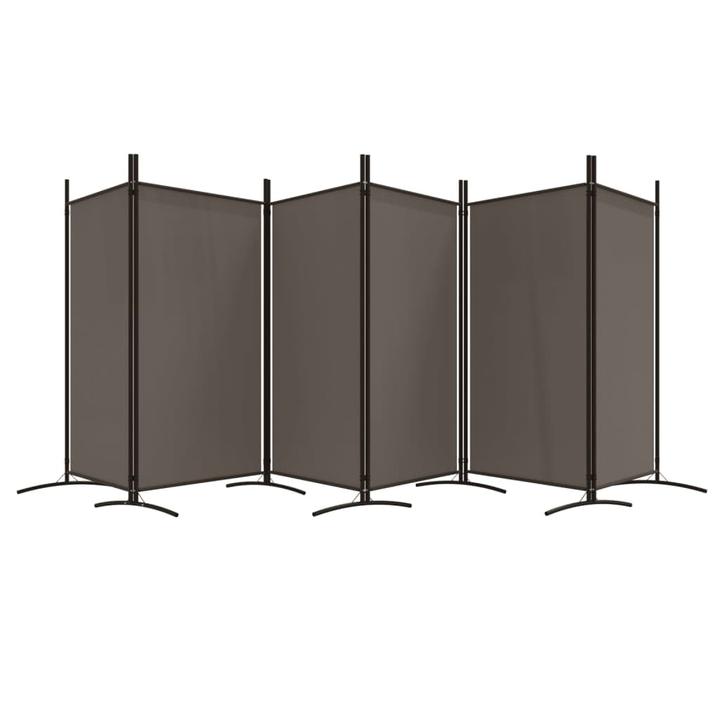 vidaXL 2-Panel Room Divider Brown 68.9"x70.9" Fabric