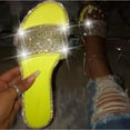 thumbnail image 2 of 2021 Glitter Slippers Women Summer Sandals 2021 Fashion Bling Female Candy Color Flip Flops Beach Diamond Flat Shoes Outdoor Sandals, 2 of 16