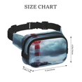 thumbnail image 4 of Easygdp Lighthouse in a Stormy Sea Fanny Packs para Mujeres y Hombres, Bolsa de Cinturón, Bolsos de Cruz para Trabajo/Correr/Senderismo, 4 of 9