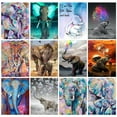 thumbnail image 2 of Lindo Animal elefante HD lienzo pintura sala de estar Animal decoración del hogar regalo, 2 of 5
