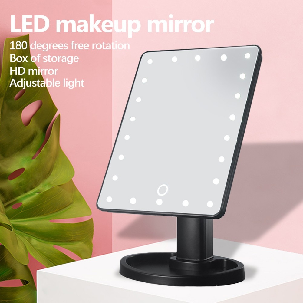 Makeup Mirror Touch Screen Control LED Fill Light Dressing Table Beauty