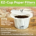 thumbnail image 2 of Perfect Pod EZ-Cup Disposable Paper Filters with Patented Lid Design for Reusable Coffee Pods 10-Pack (500 Filters), 2 of 5
