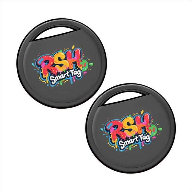 2 Rastreadores de Moda para Billetera, Bolso de Niño, Coche, Etiqueta Inteligente con Pintura de Grafiti 3D.