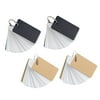 4 packs of blank , single-hole assembly, punched with metal binding
