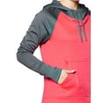 thumbnail image 3 of Hanes Chandail à Capuchon en Molleton Sport Performance pour Femmes, P, Dada Gris/rose Chiné, 3 of 5