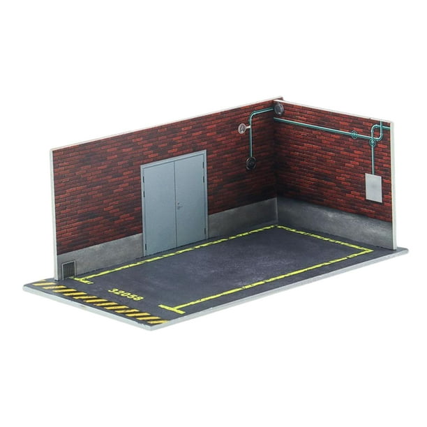 Modelo de estacionamiento de automóviles Sunnimix mini estacionamiento 1/32