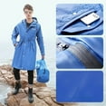 thumbnail image 3 of Long Poncho Imperméable en PU Unisexe Adulte Double Couche Extérieur pour une Personne, 3 of 6