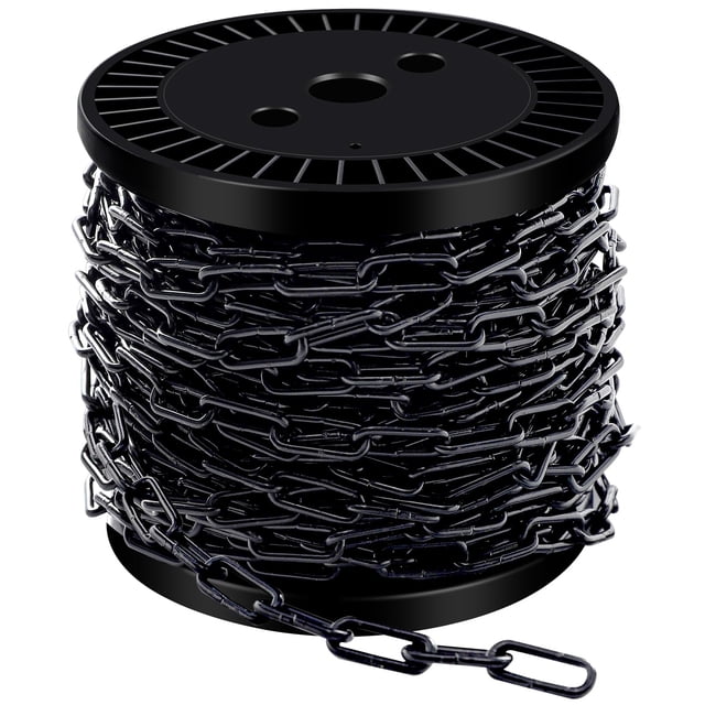 Cadena colgante de metal Sel Natural, 10 m, 2 mm, negra