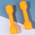 thumbnail image 3 of TAILTOSS 1Pair Plastic Dumbbells for Exercise with Closed Core Design Durable Yellow ABS, 3 of 8