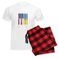 thumbnail image 6 of CafePress - Ukrainian Lover I Stand With Ukraine Pajamas - Men's Light Loose Fit Cotton Pajama Set, 6 of 7