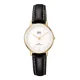 thumbnail image 1 of Reloj Q&q Dama Qz01j101y Piel Negro Caja Dorada Cara Blanca Color del bisel Dorado Color del fondo Blanco, 1 of 5