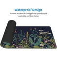 thumbnail image 5 of Flower Extended Gaming Mouse Pad Abstract Black Desk Mat 31.5x11.8 Inch Floral Texture Non-Slip Rubber Base Weeds Mousepad Stitched Edges Keyboard Mouse Mat Desk Pad for Office Home Game, 5 of 6