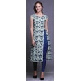 thumbnail image 2 of Bimba Kurti d'Été Sans Manches Imprimé Robe Tunique Droite pour Femmes, 2 of 6